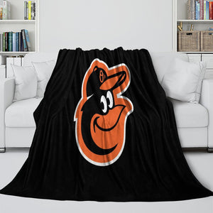 Baltimore Orioles Blanket Flannel Throw Room Decoration