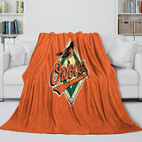 Baltimore Orioles Blanket Flannel Throw Room Decoration