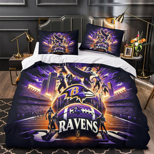 Baltimore Ravens Bedding Set Duvet Cover Without Filler