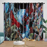 Batwoman Curtains Pattern Blackout Window Drapes Room Decoration