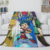 BeyBlade Burst Blanket Flannel Fleece Throw Kids Room Decoration