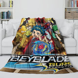 BeyBlade Burst Blanket Flannel Fleece Throw Kids Room Decoration