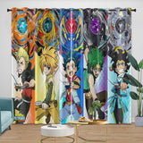 BeyBlade Burst Curtains Blackout Window Drapes Kids Room Decoration