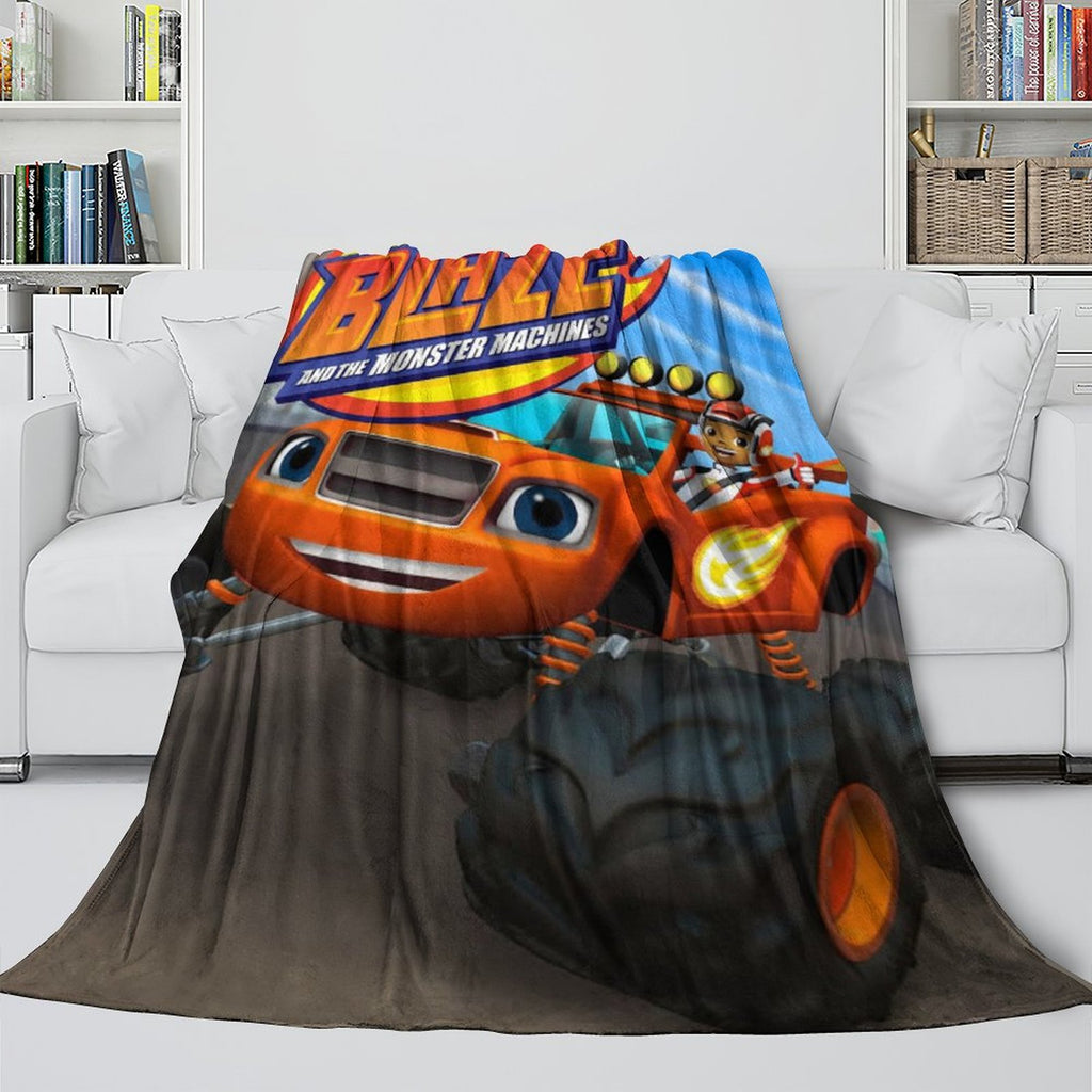Blaze and the Monster Machines Blanket Flannel Fleece Throw Room Decoration