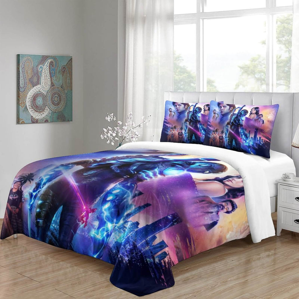 Blue Beetle Bedding Set Quilt Duvet Cover Without Filler