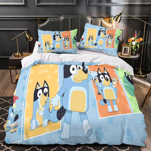 Bluey Duvet Cover Kids Bedding Set Without Filler Room Decoration
