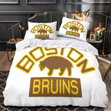 Boston Bruins Bedding Set Pattren Quilt Duvet Cover Without Filler