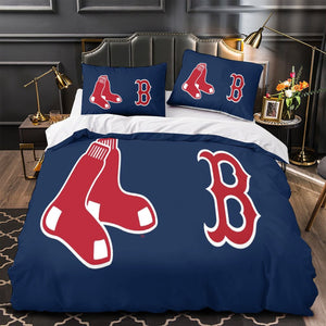 Boston Red Sox Bedding Set Quilt Cover Without Filler
