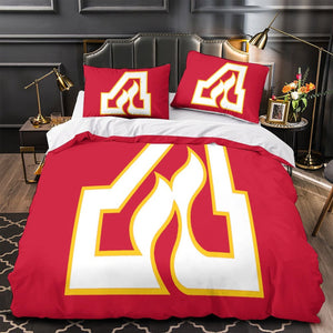 Calgary Flames Bedding Set Quilt Duvet Cover Without Filler