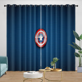 Captain America Curtains Blackout Window Drapes Room Decoration