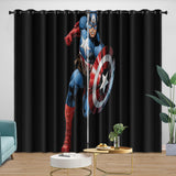 Captain America Curtains Blackout Window Drapes Room Decoration