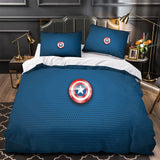 Captain America Duvet Cover Kids Room Bedding Set Without Filler