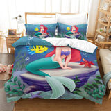 Cartoon The Little Mermaid Ariel Bedding Set Quilt Duvet Cover Without Filler
