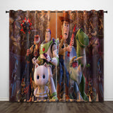 Cartoon Toy Story Curtains Pattern Blackout Window Drapes
