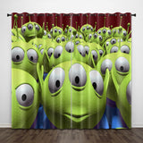 Cartoon Toy Story Curtains Pattern Blackout Window Drapes