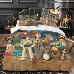 Cartoon Toy Story Pattern Bedding Set Quilt Duvet Cover Without Filler