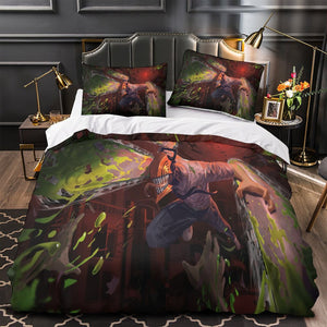 Chainsaw Man Bedding Set Pattern Quilt Duvet Cover Without Filler