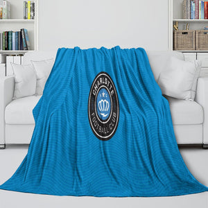 Charlotte FC Blanket Flannel Fleece Throw Room Decoration