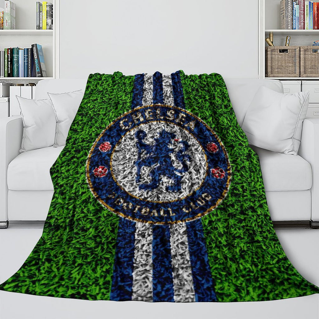 Chelsea Football Club Blanket Flannel Throw Room Decoration