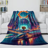 Chicago Bears Blanket Flannel Fleece Throw Kids Room Decoration