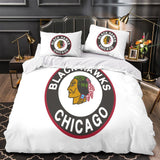 Chicago Blackhawks Bedding Set Quilt Duvet Cover Without Filler