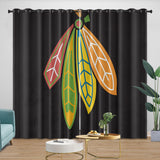 Chicago Blackhawks Curtains Blackout Window Drapes Room Decoration