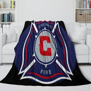 Chicago Fire Soccer Club Blanket Flannel Fleece Throw Room Decoration