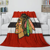 Chicago Blackhawks Blanket Flannel Throw Kids Room Decoration