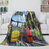 Chuggington Blanket Flannel Fleece Throw Room Decoration