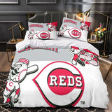 Cincinnati Reds Bedding Set Quilt Cover Without Filler