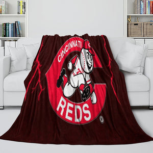 Cincinnati Reds Blanket Flannel Throw Room Decoration
