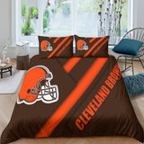 Cleveland Browns Bedding Set Duvet Cover Without Filler