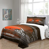 Cleveland Browns Bedding Set Duvet Cover Without Filler