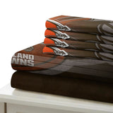 Cleveland Browns Bedding Set Duvet Cover Without Filler