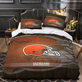 Cleveland Browns Bedding Set Duvet Cover Without Filler