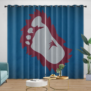 Colorado Avalanche Curtains Blackout Window Drapes Room Decoration