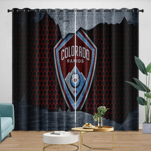 Colorado Rapids Curtains Blackout Window Drapes Room Decoration