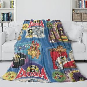 Count Duckula Blanket Flannel Throw Room Decoration