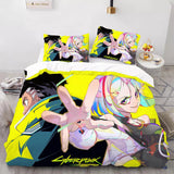 Cyberpunk Edgerunners Bedding Set Quilt Cover Without Filler