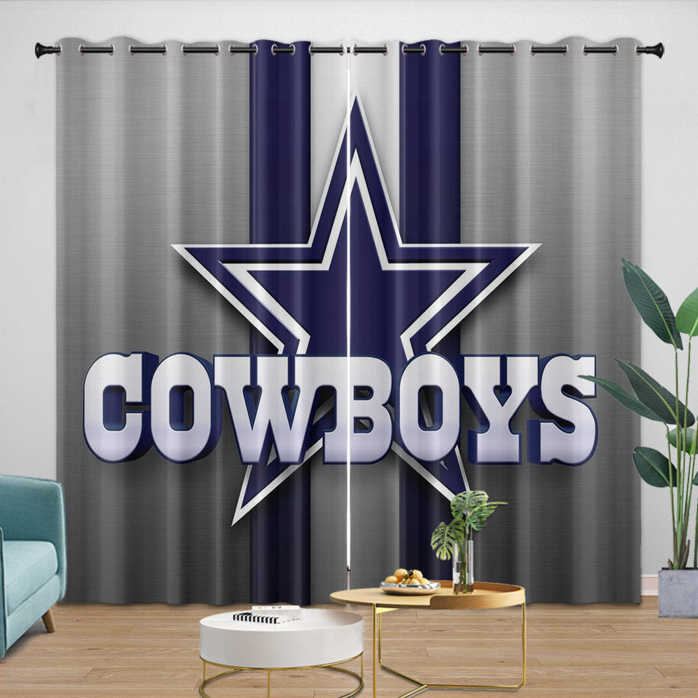 Dallas Cowboys Curtains Blackout Window Drapes Room Decoration – EBuycos