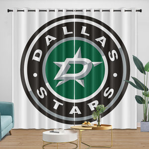 Dallas Stars Curtains Blackout Window Drapes Room Decoration