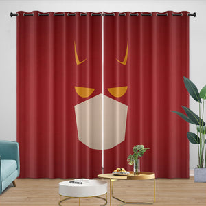 Daredevil Curtains Pattern Blackout Window Drapes Room Decoration
