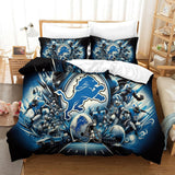 Detroit Lions Duvet Cover Kids Room Bedding Set Without Filler