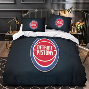 Detroit Pistons Bedding Set Duvet Cover Without Filler