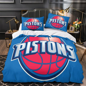 Detroit Pistons Bedding Set Duvet Cover Without Filler