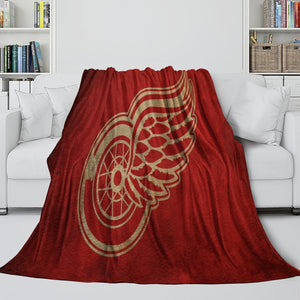 Detroit Red Wings Blanket Flannel Throw Kids Room Decoration