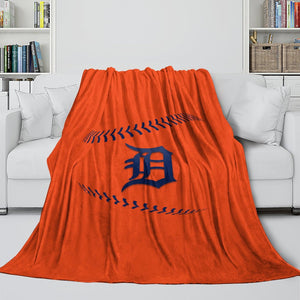 Detroit Tigers Blanket Flannel Throw Room Decoration