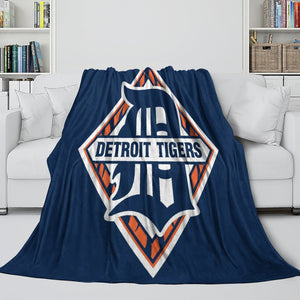 Detroit Tigers Blanket Flannel Throw Room Decoration