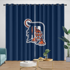 Detroit Tigers Curtains Blackout Window Drapes Room Decoration