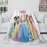 Disney Princess Pattern Blanket Flannel Throw Kids Room Decoration